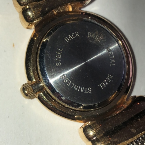 Pierre Jacquard Gold Tone and Silver Tone Watch with Mesh Band - Picture 8 of 8